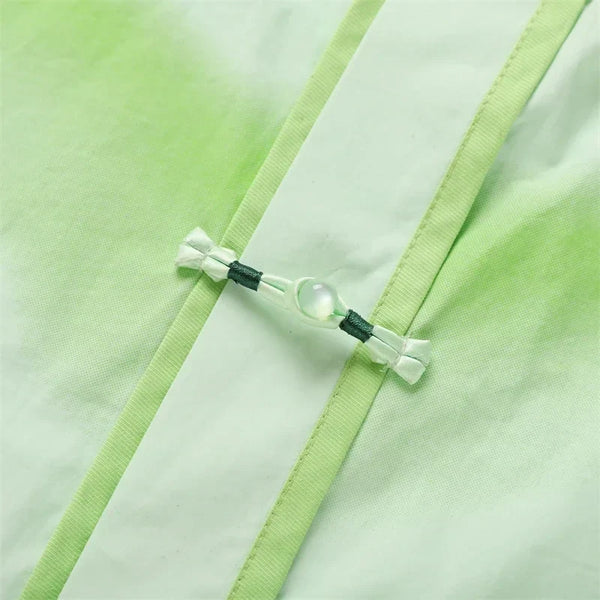 Chemise à Manches Courtes pour Femme - Vert Menthe avec Graphique Cœur Graffiti