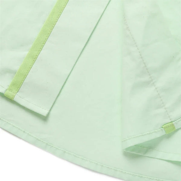 Chemise à Manches Courtes pour Femme - Vert Menthe avec Graphique Cœur Graffiti